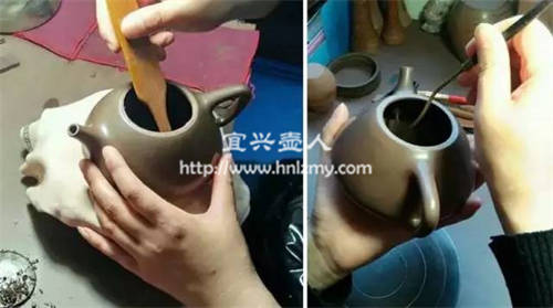 推墻刮底，壺內(nèi)的細節(jié)處理